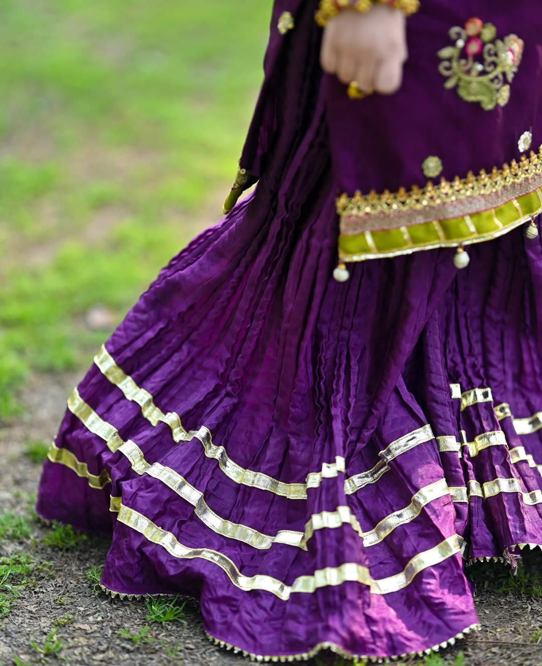 Meher Royal Purple Sharara Set