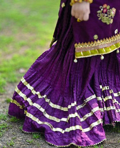 Meher Royal Purple Sharara Set