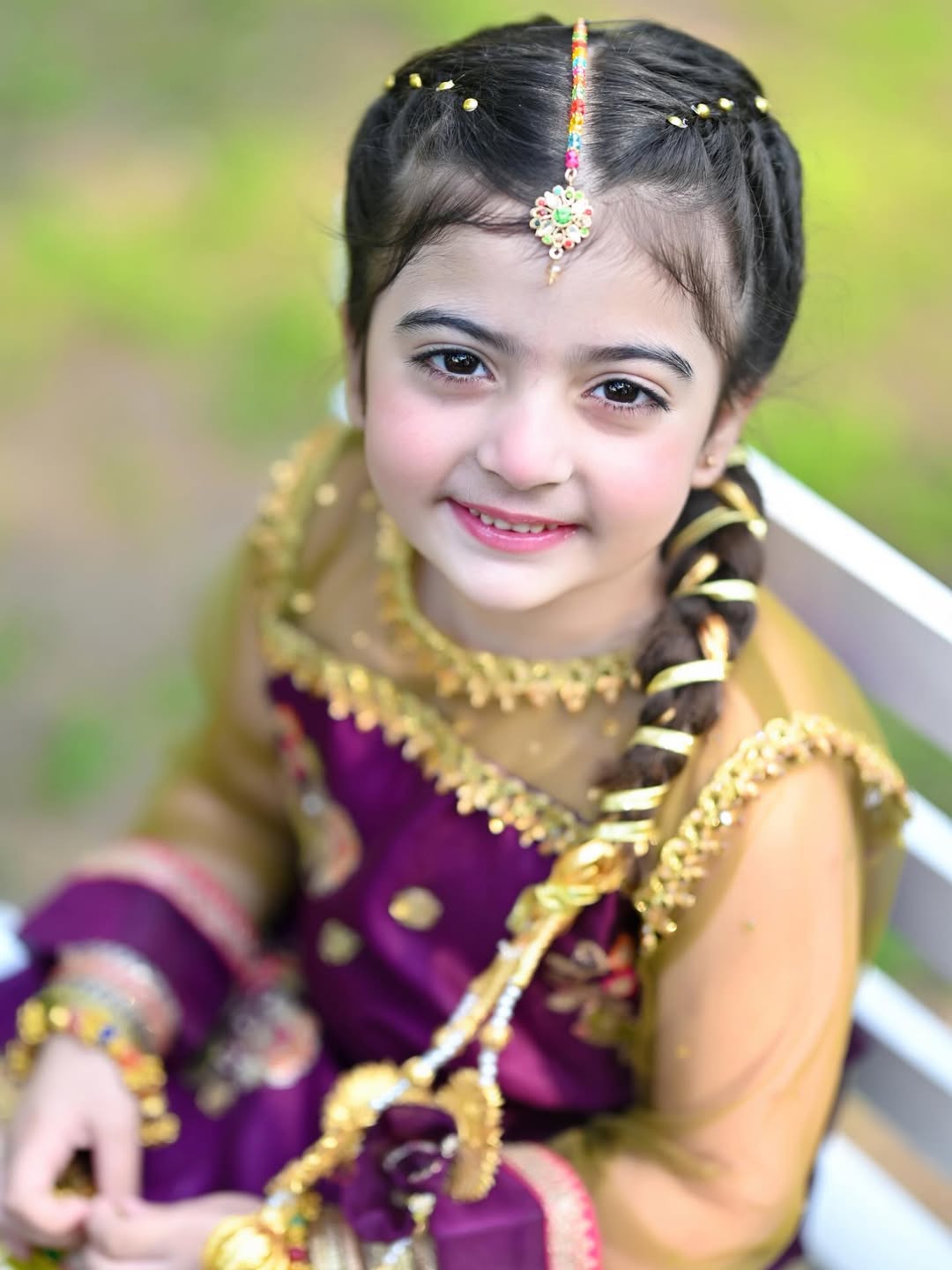 Meher Royal Purple Sharara Set
