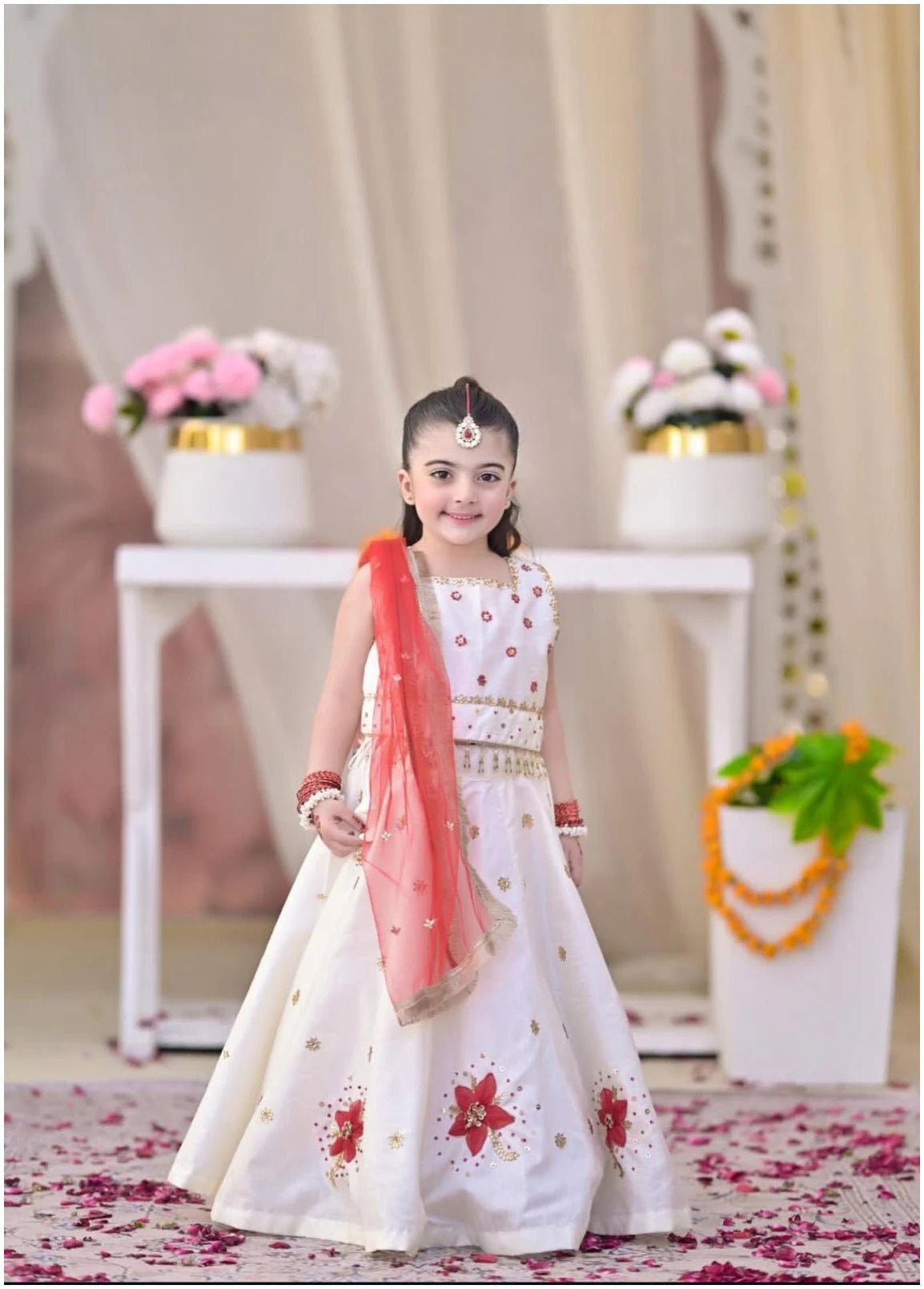 Ivory Blossom Festive Lehenga Choli Set
