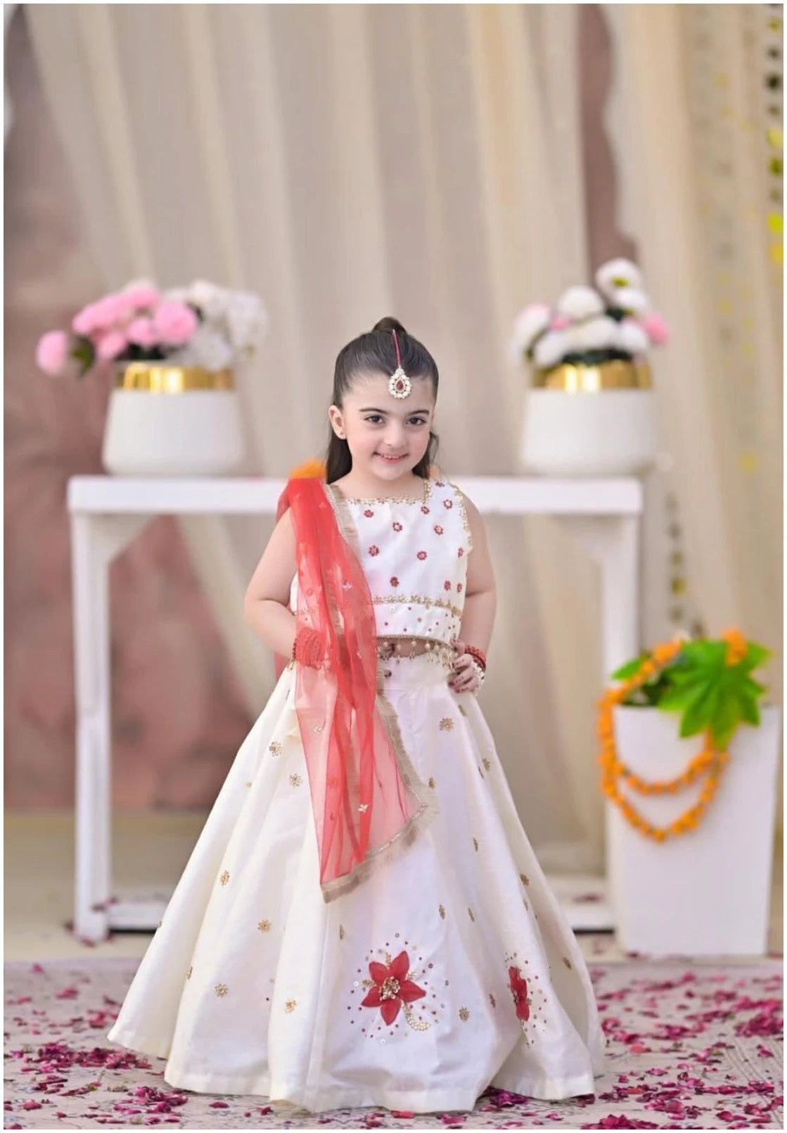Ivory Blossom Festive Lehenga Choli Set