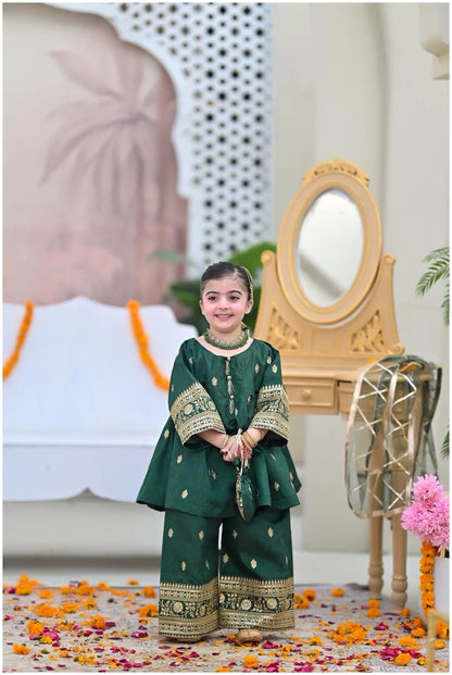 Emerald Noor Kids Kurta Pant Set