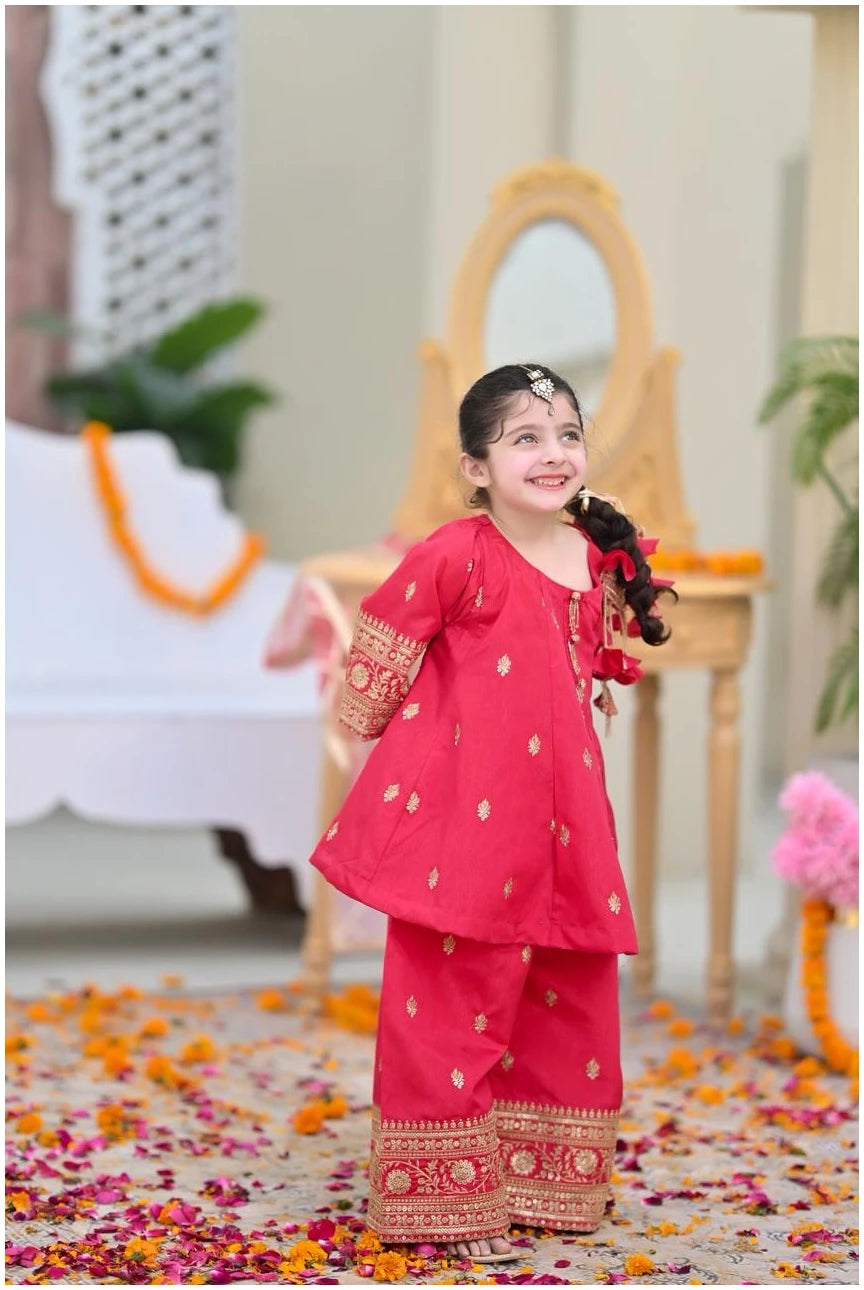 Emerald Noor Kids Kurta Pant Set