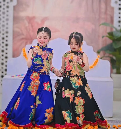 Aadhya Bloom Floral Kids Lehenga Choli