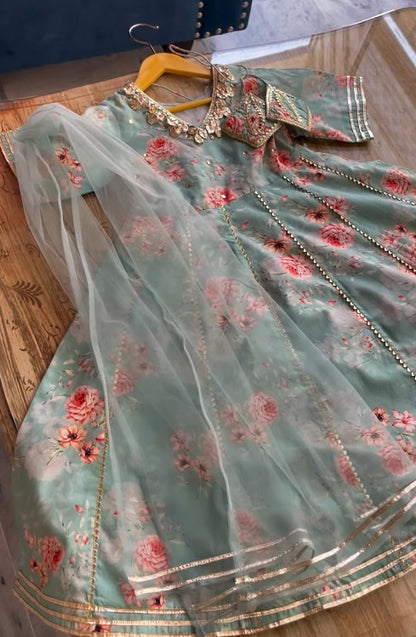 Aurelia Mint Blossom Frock