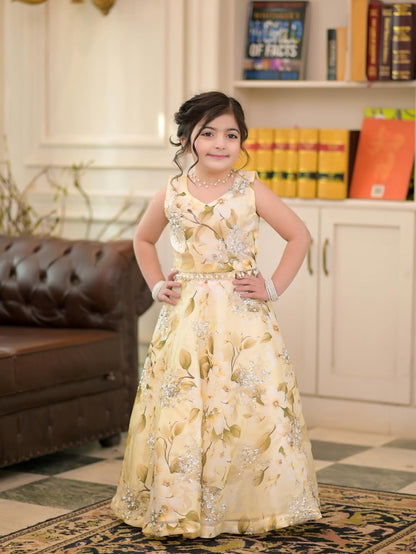 Enchanted Ivory Blossom Designer Lehenga