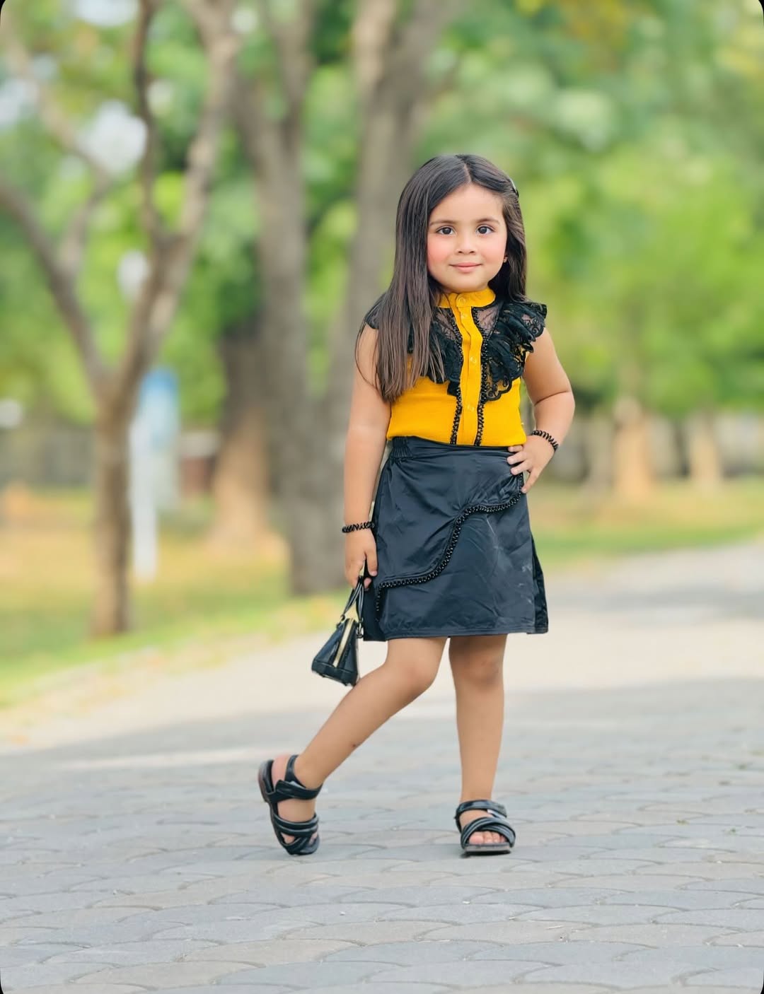 Sunshine Pop Casual Skirt Set