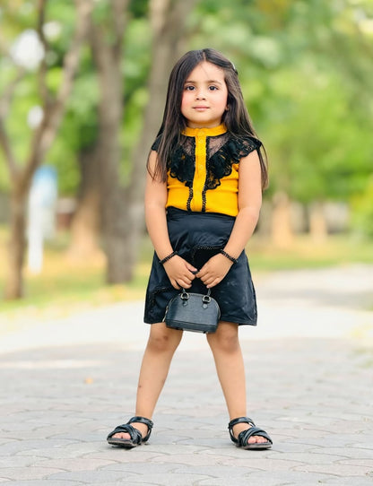 Sunshine Pop Casual Skirt Set