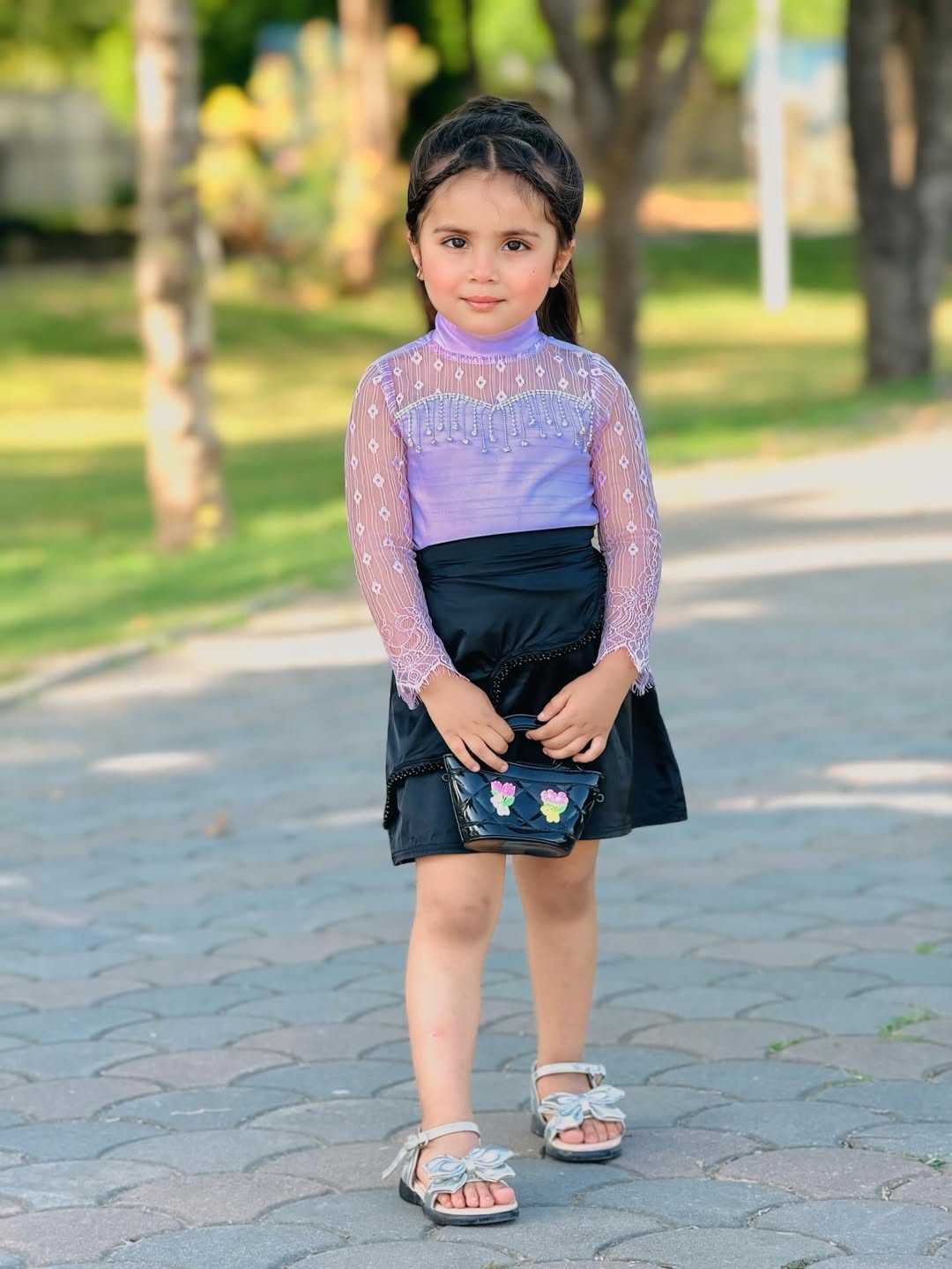 Lavender Spark Soft Net Skirt