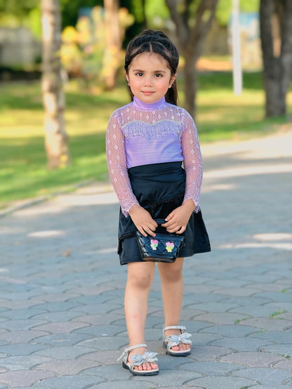 Lavender Spark Soft Net Skirt