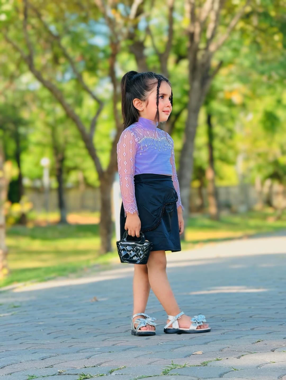 Lavender Spark Soft Net Skirt