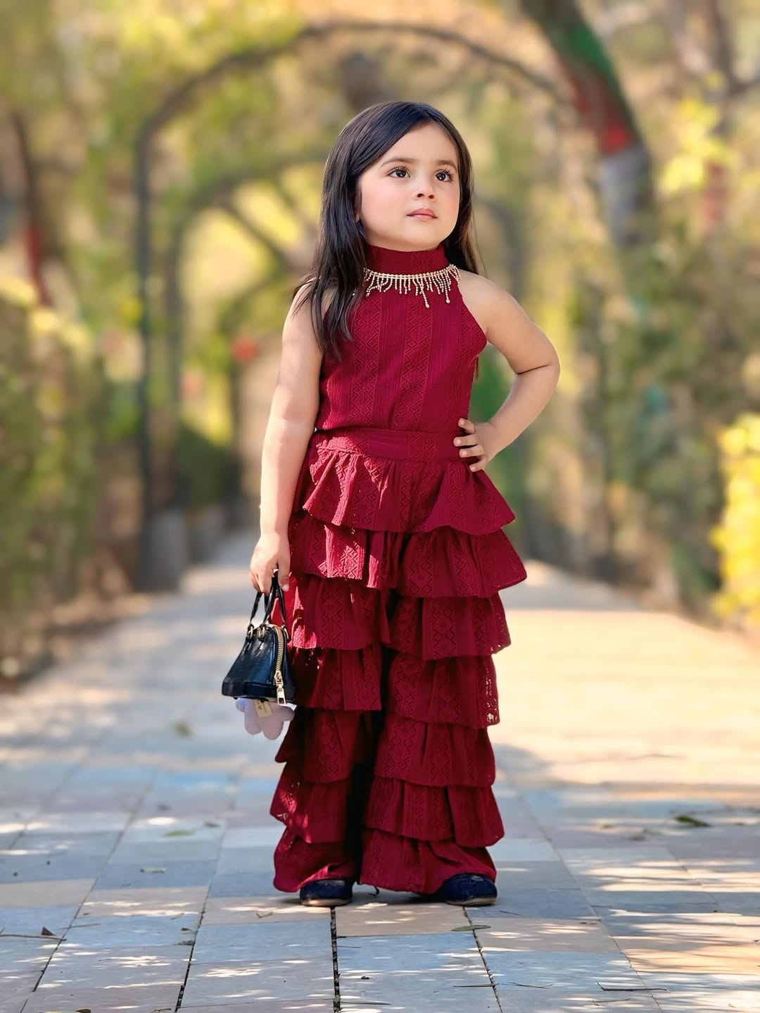 Ruby Ruffle Glam Co-Ord Set
