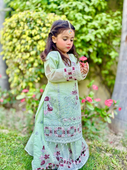 Blossom Fusion Indo Western Lehenga Set