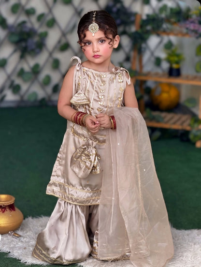 Elegant Festive Twirls Sharara Set