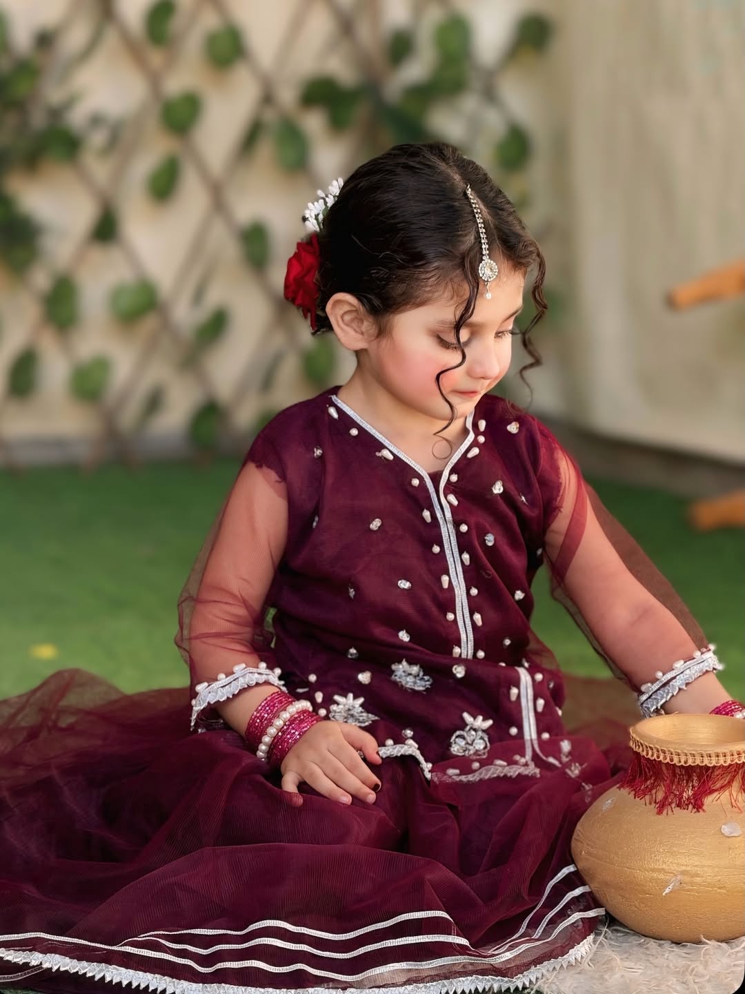 Zaylina Pearl Festive Top Lehenga Set
