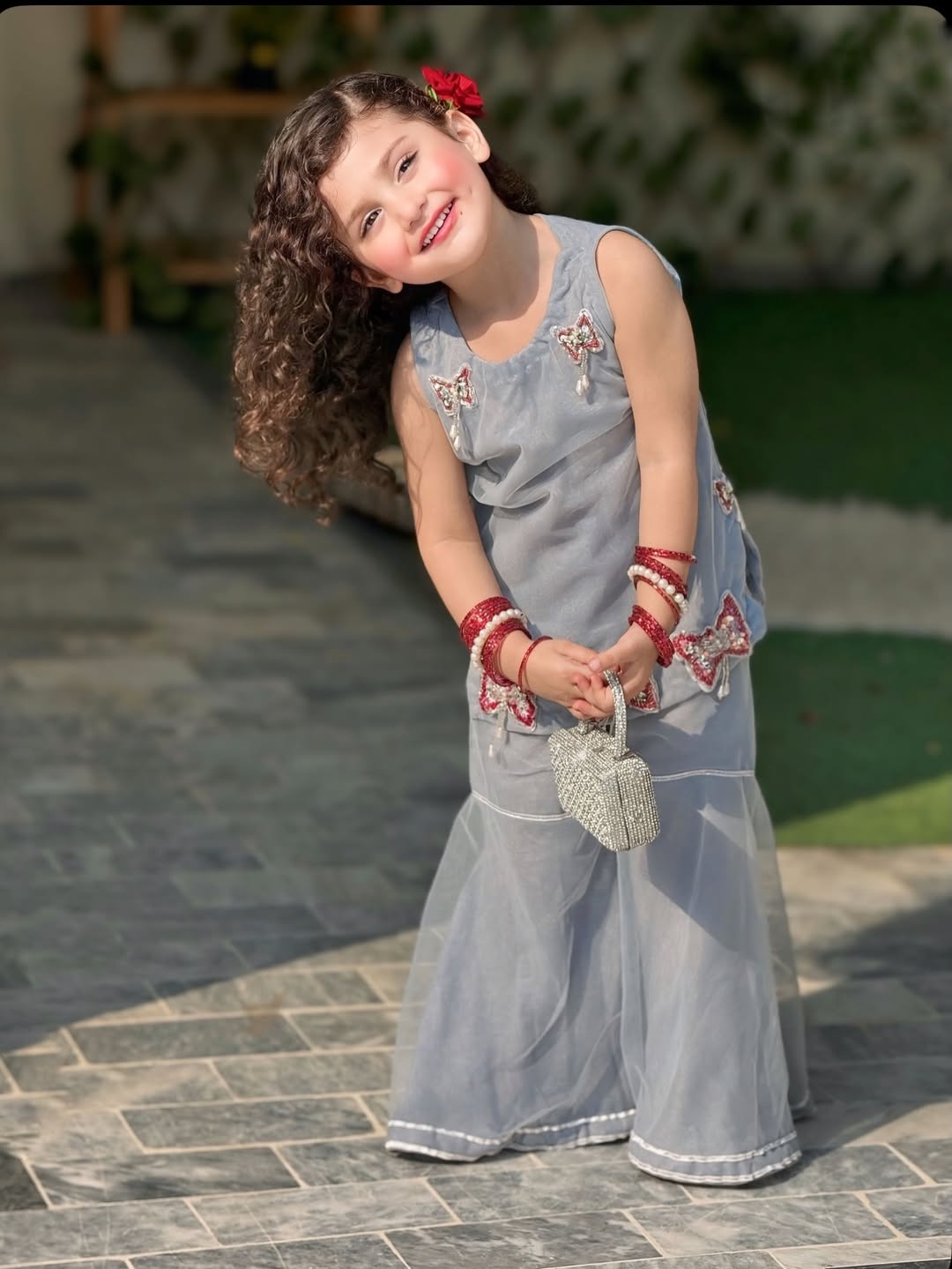 Maherina Aura Festive Stylish  Kurti Palazzo Set