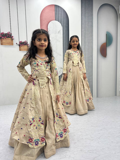 Anaya Ivory Bloom Festive Lehenga Set