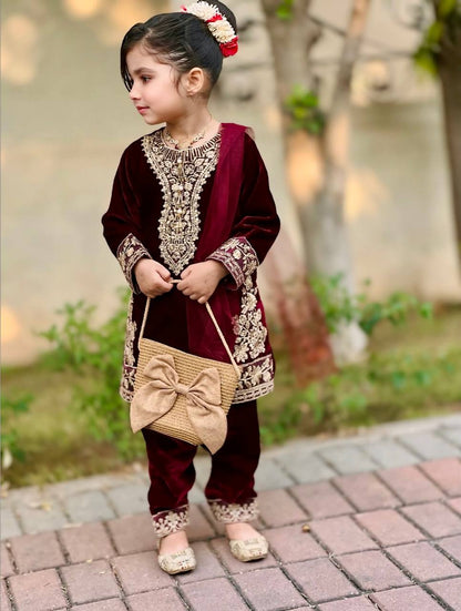 Aarohi Royal Velvet Suit Set